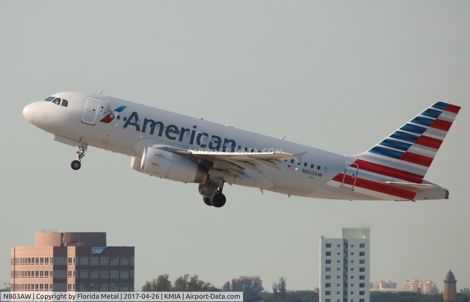 N803AW, 1998 Airbus A319-132 C/N 0931, American