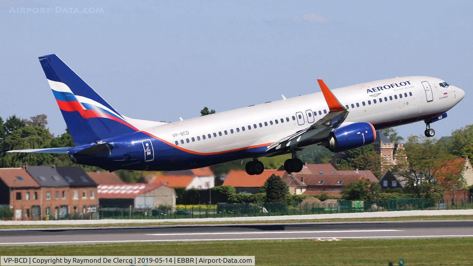 VP-BCD, 2015 Boeing 737-8LJ C/N 41215, Taking off from rwy 07R.