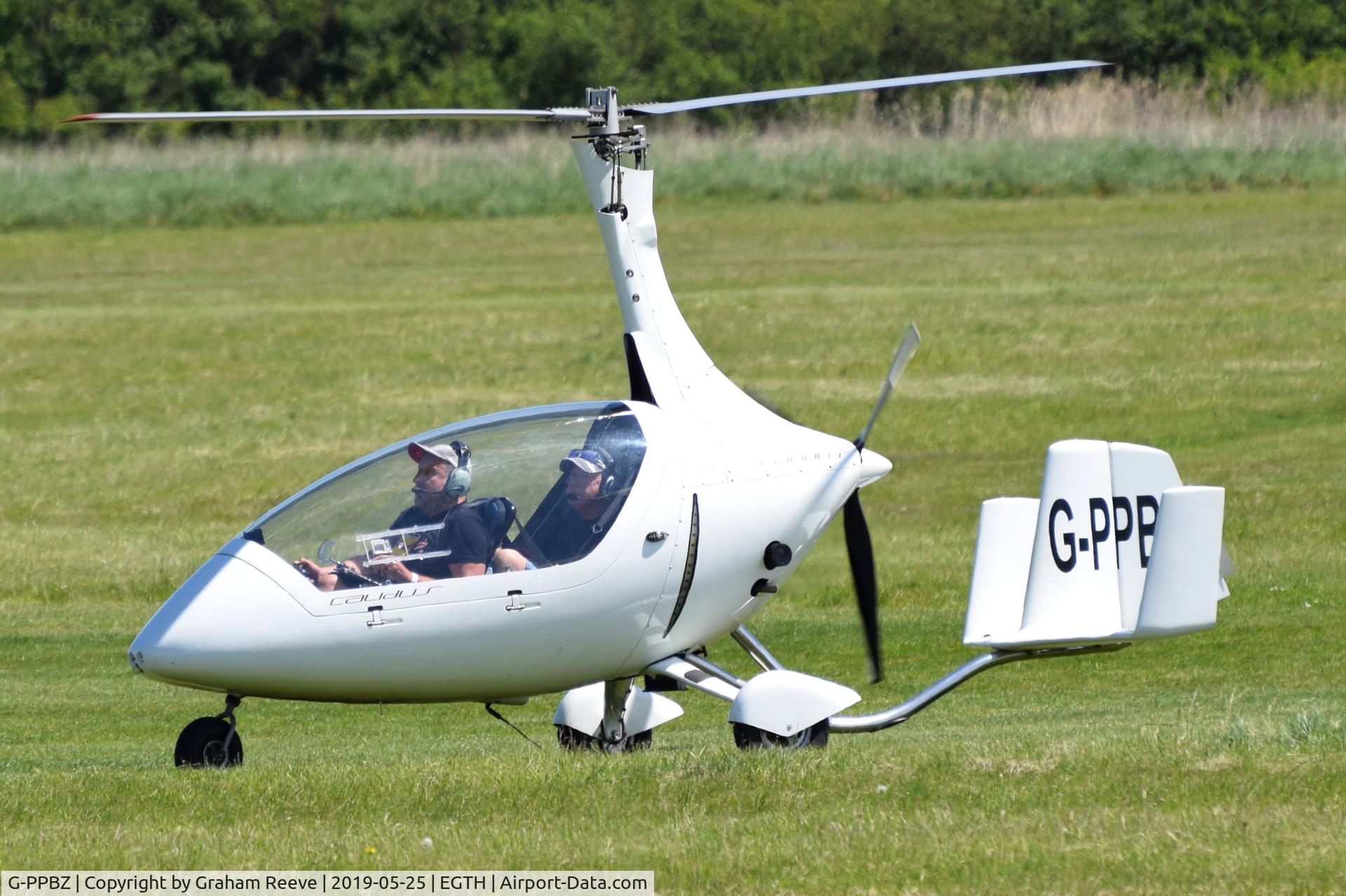 G-PPBZ, 2013 Rotorsport UK Calidus C/N RSUK/CALS/036, Just landed at Old Warden.