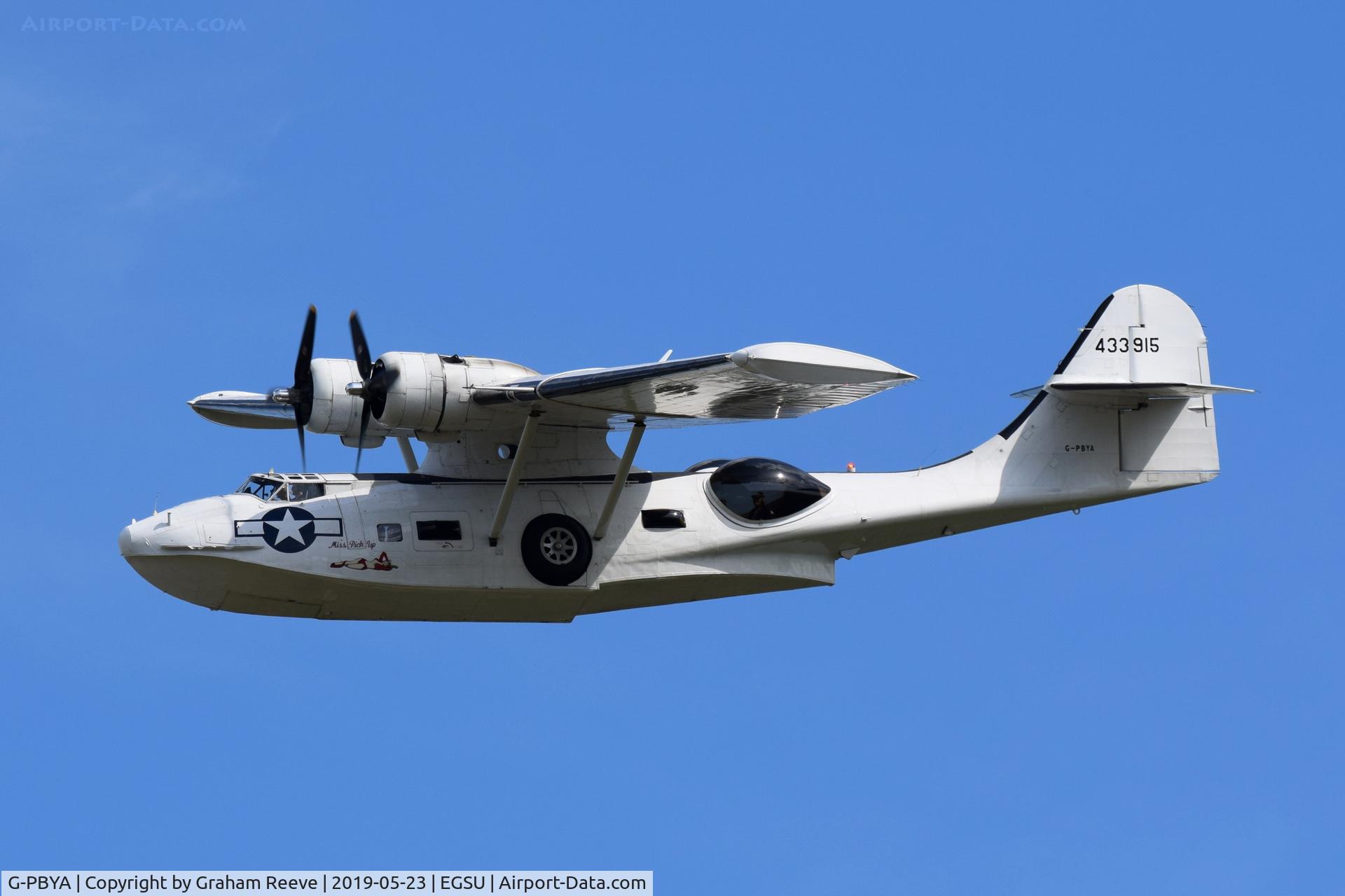 G-PBYA, 1944 Consolidated (Canadian Vickers) PBV-1A Canso A C/N CV-283, Over head at Duxford.
