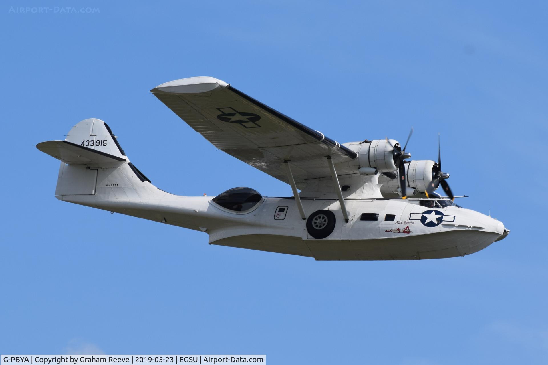 G-PBYA, 1944 Consolidated (Canadian Vickers) PBV-1A Canso A C/N CV-283, Over head at Duxford.