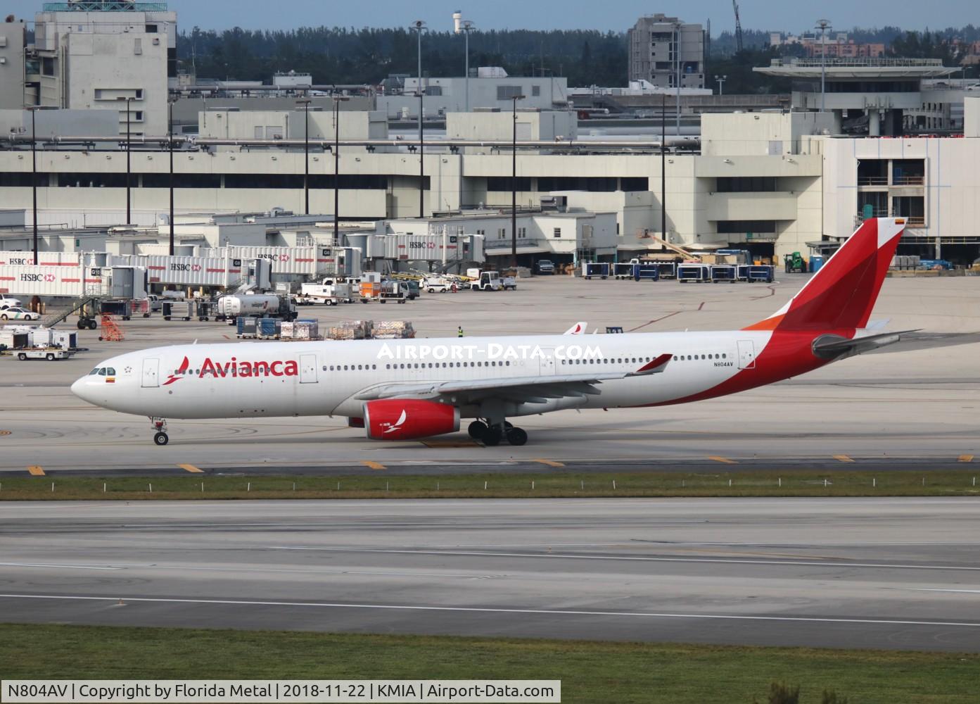 N804AV, 2013 Airbus A330-343 C/N 1378, Avianca
