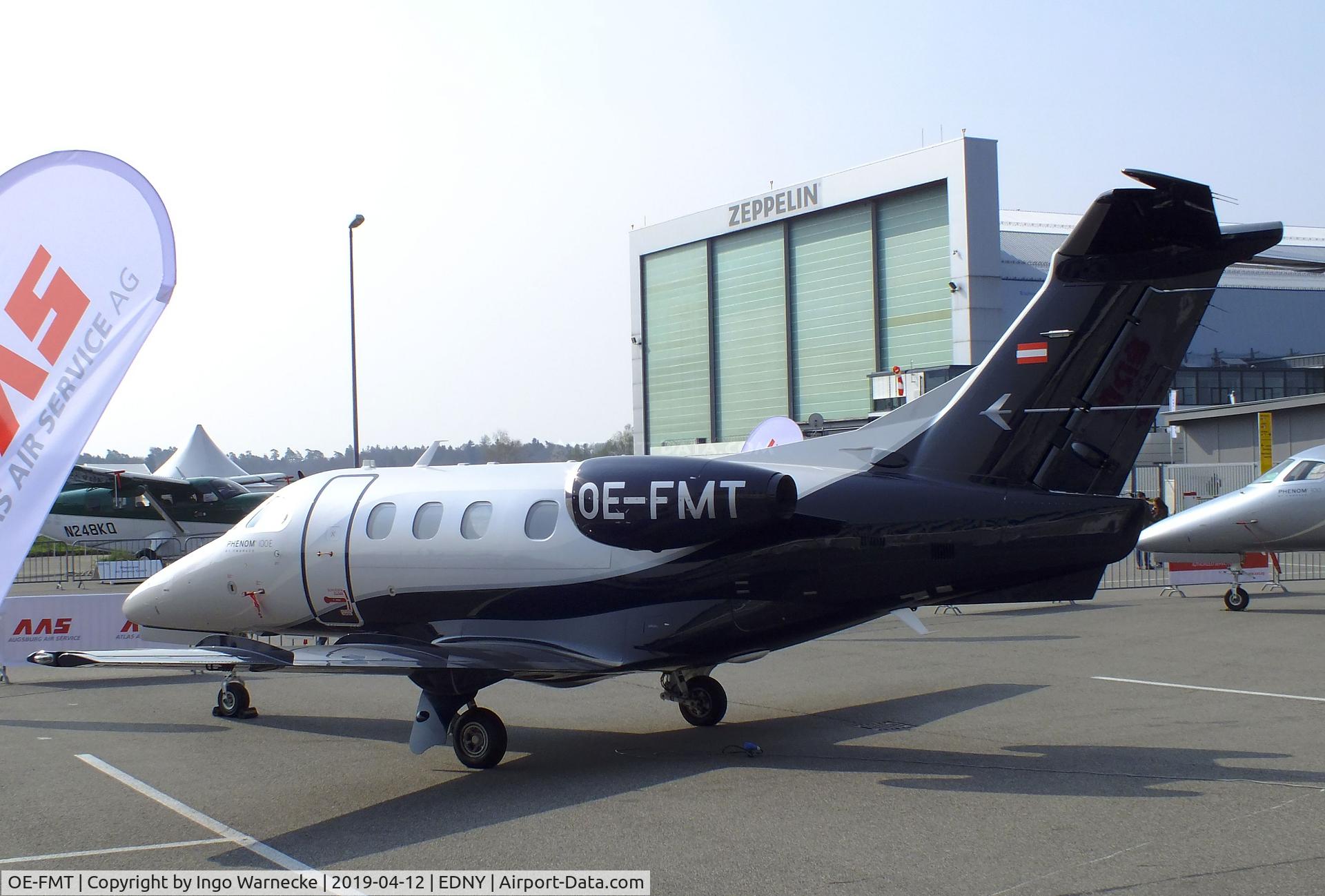 OE-FMT, 2015 Embraer EMB-500 Phenom 100 C/N 50000348, EMBRAER EMB-500 Phenom 100E at the AERO 2019, Friedrichshafen