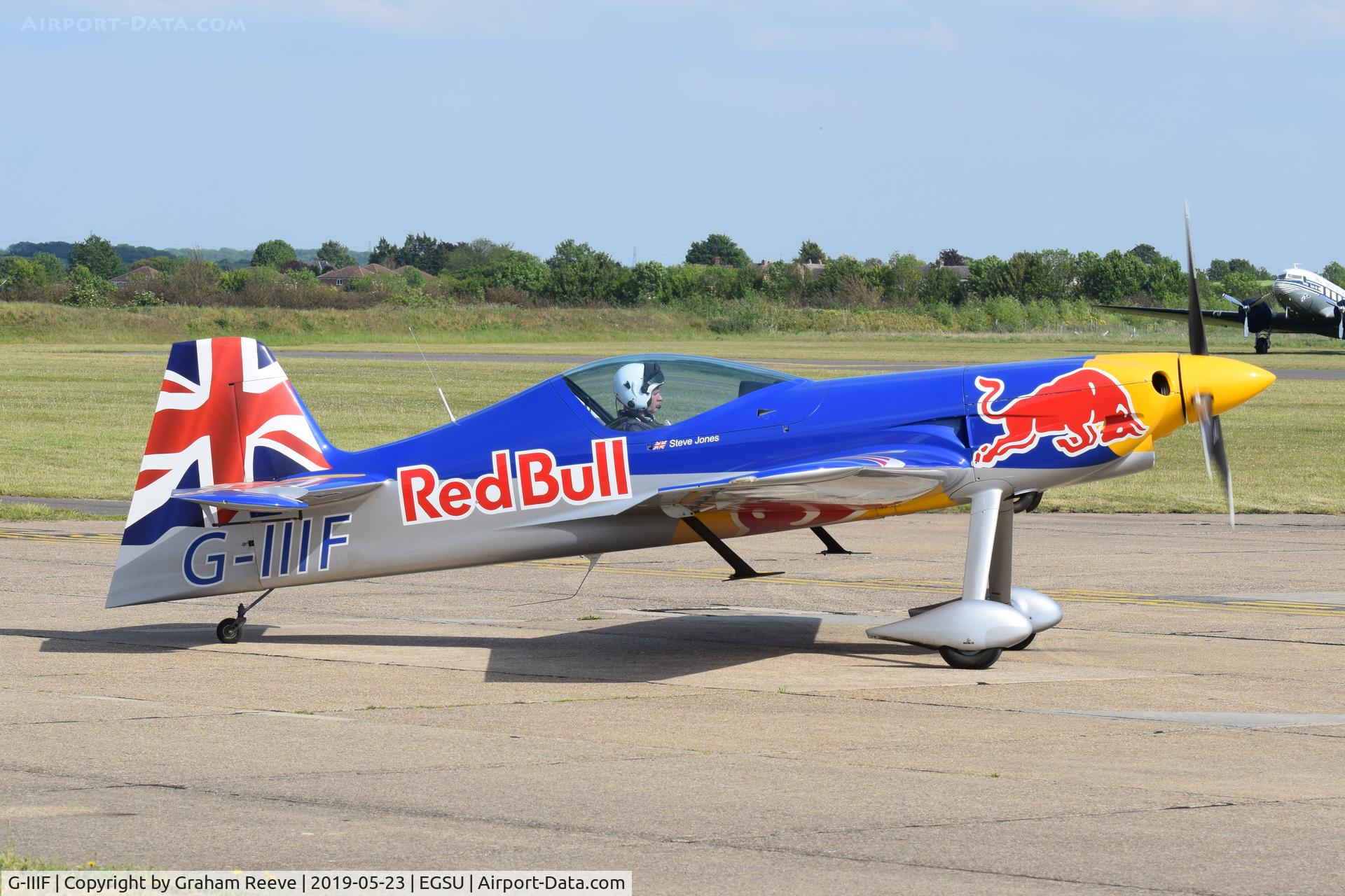 G-IIIF, 2010 XtremeAir XA-41 Sbach 300 C/N 01, Departing from Duxford.