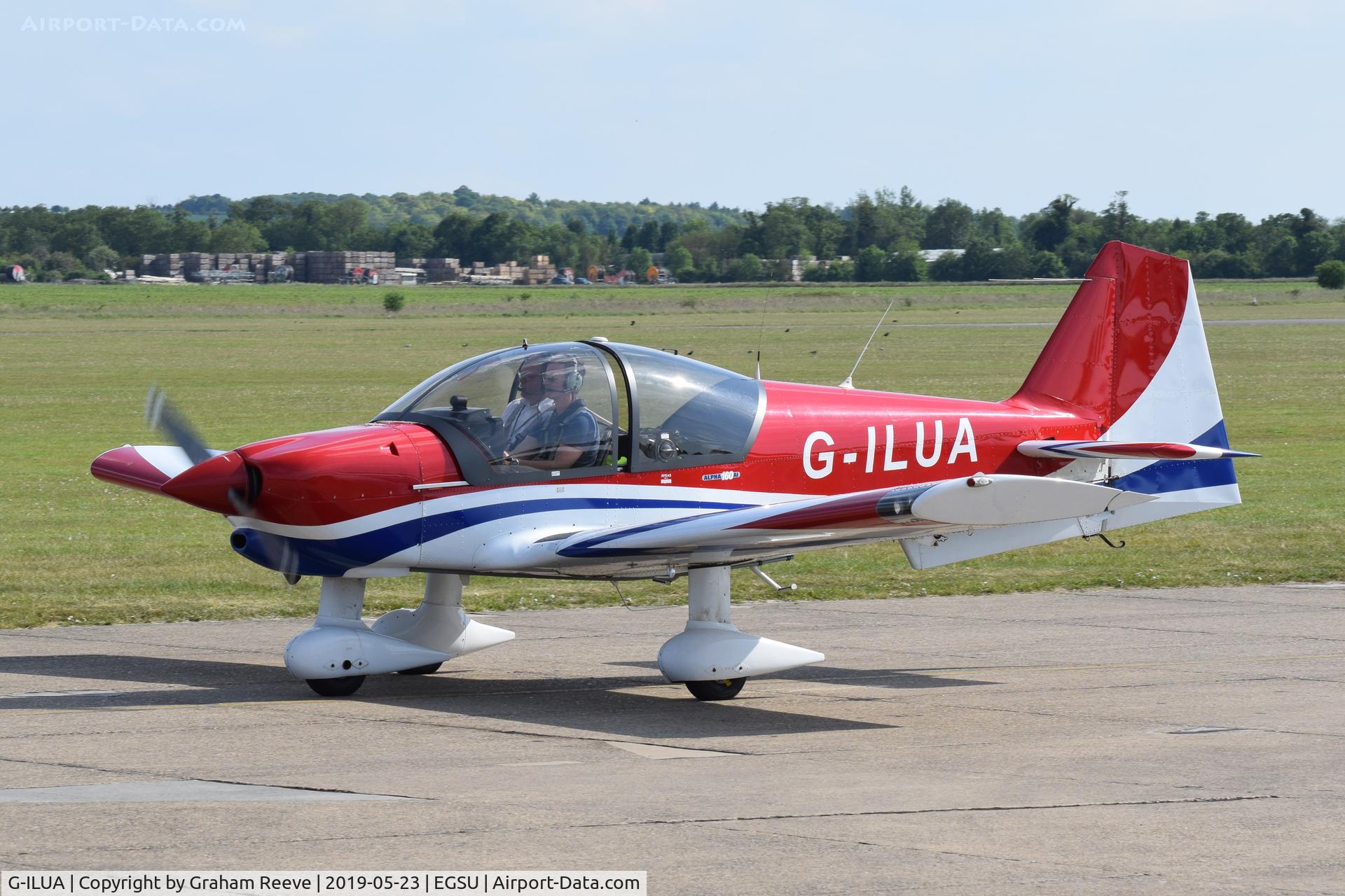 G-ILUA, 2006 Robin R-2160I Alpha Sport C/N 160AI-07007, Departing from Duxford