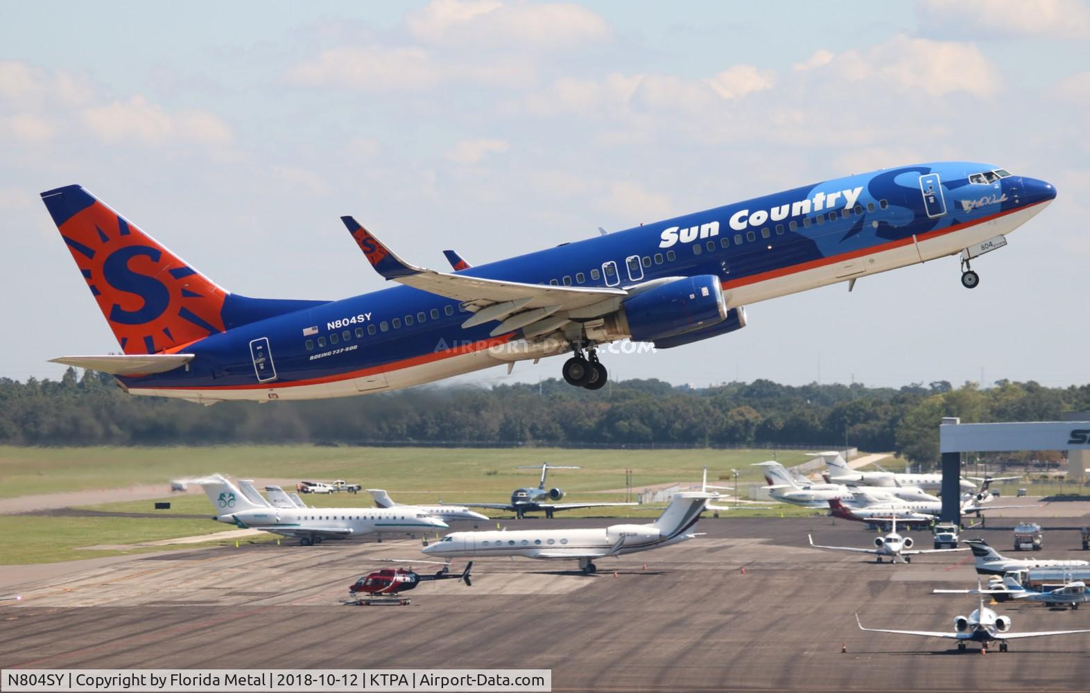 N804SY, 2001 Boeing 737-8Q8 C/N 30689, Sun Country