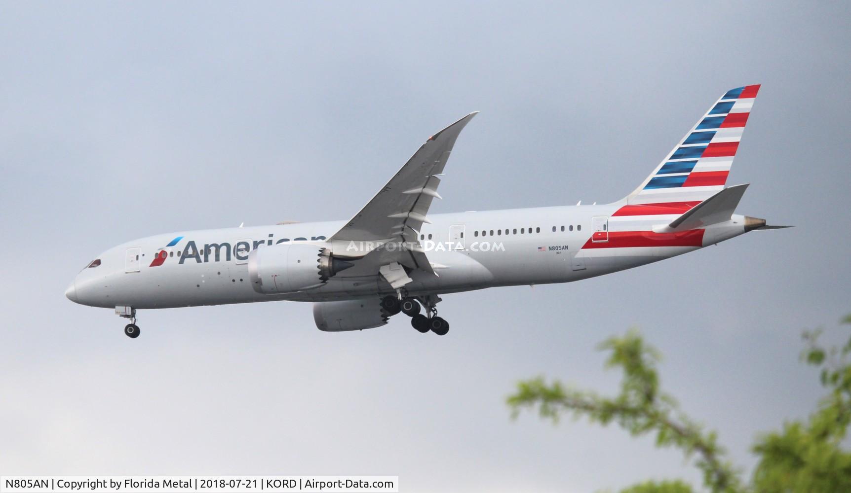 N805AN, 2015 Boeing 787-8 Dreamliner C/N 40623, American