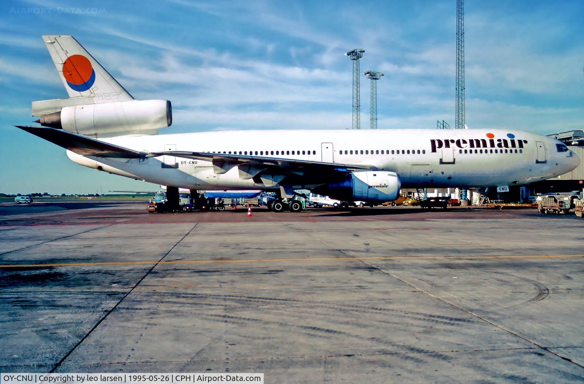 OY-CNU, 1980 McDonnell Douglas DC-10-10 C/N 47832, Copenhagen 26.5.1995