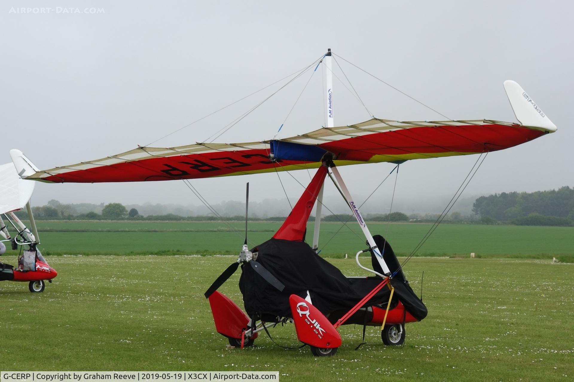 G-CERP, 2007 P&M Aviation Quik GT450 C/N 8285, Parked at Northrepps.