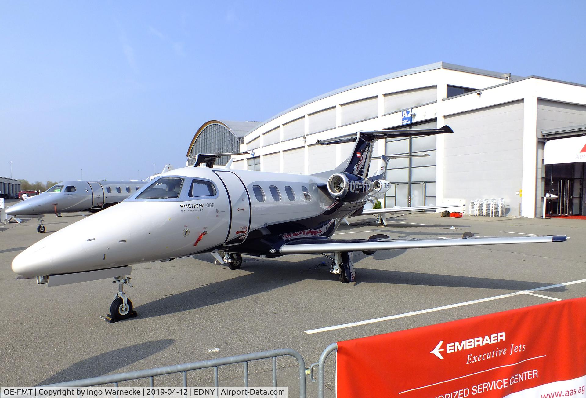 OE-FMT, 2015 Embraer EMB-500 Phenom 100 C/N 50000348, EMBRAER EMB-500 Phenom 100E at the AERO 2019, Friedrichshafen