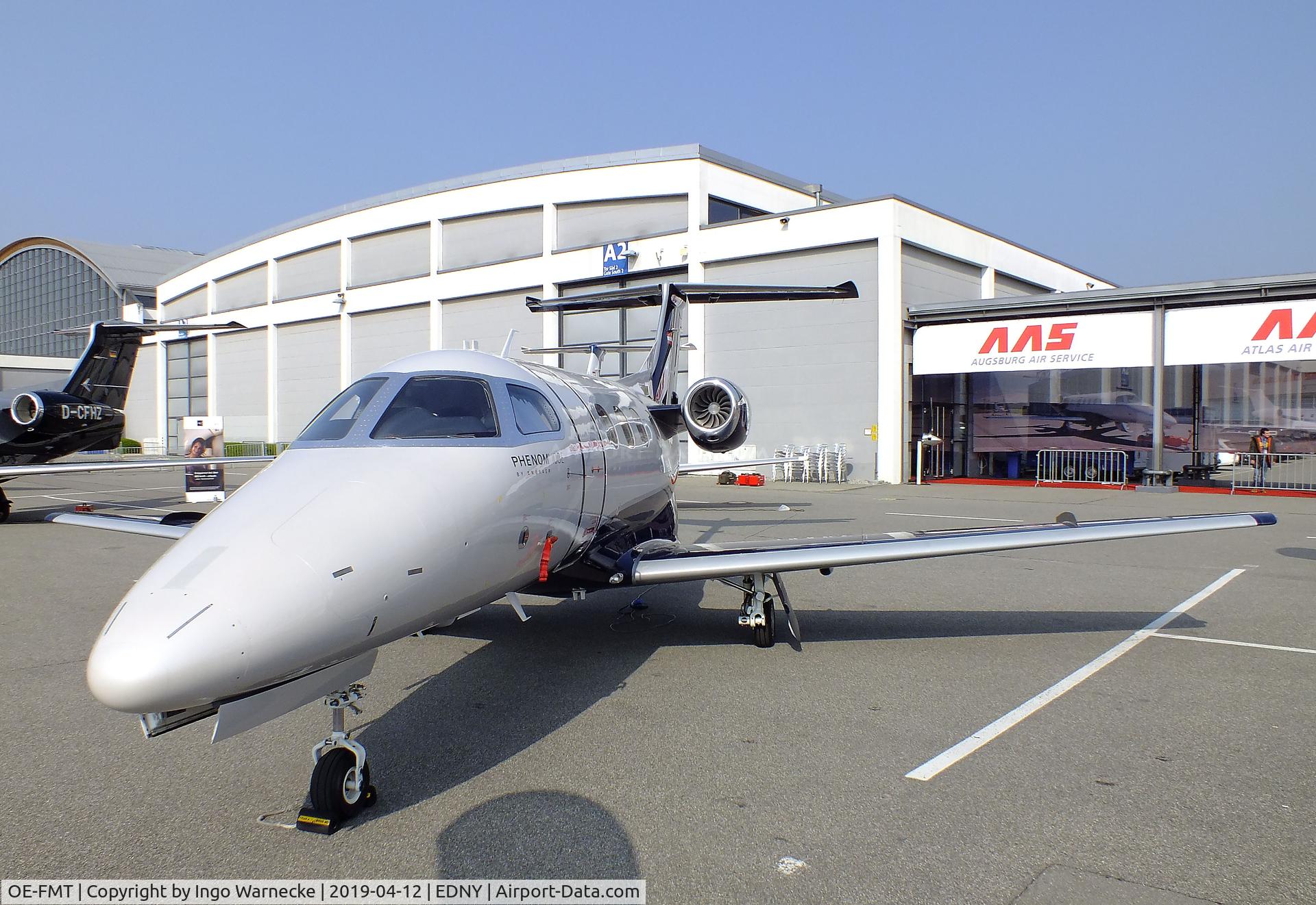 OE-FMT, 2015 Embraer EMB-500 Phenom 100 C/N 50000348, EMBRAER EMB-500 Phenom 100E at the AERO 2019, Friedrichshafen