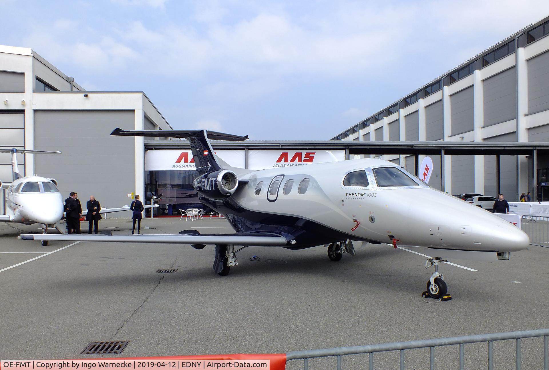OE-FMT, 2015 Embraer EMB-500 Phenom 100 C/N 50000348, EMBRAER EMB-500 Phenom 100E at the AERO 2019, Friedrichshafen