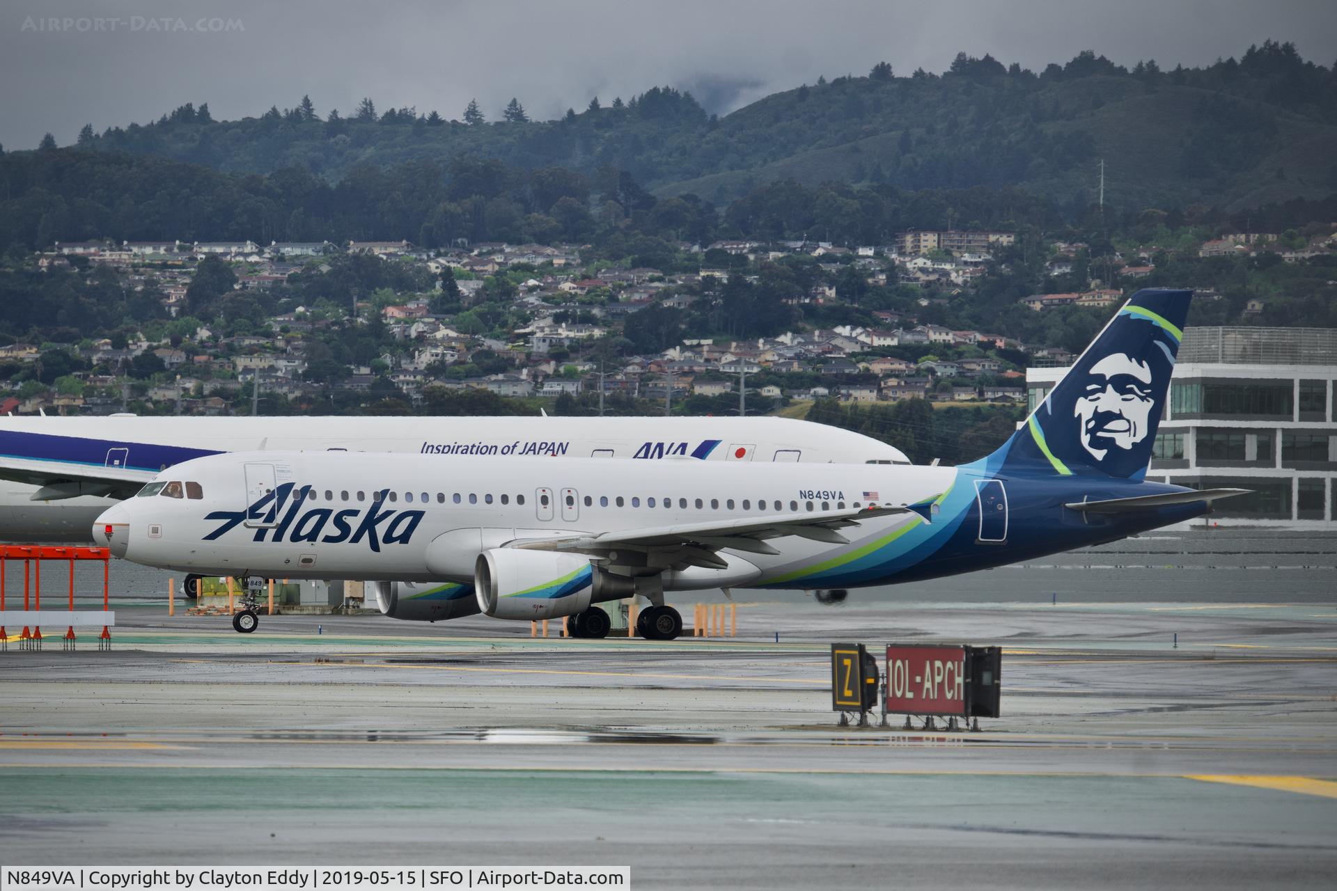 N849VA, 2011 Airbus A320-214 C/N 4991, SFO 2019.