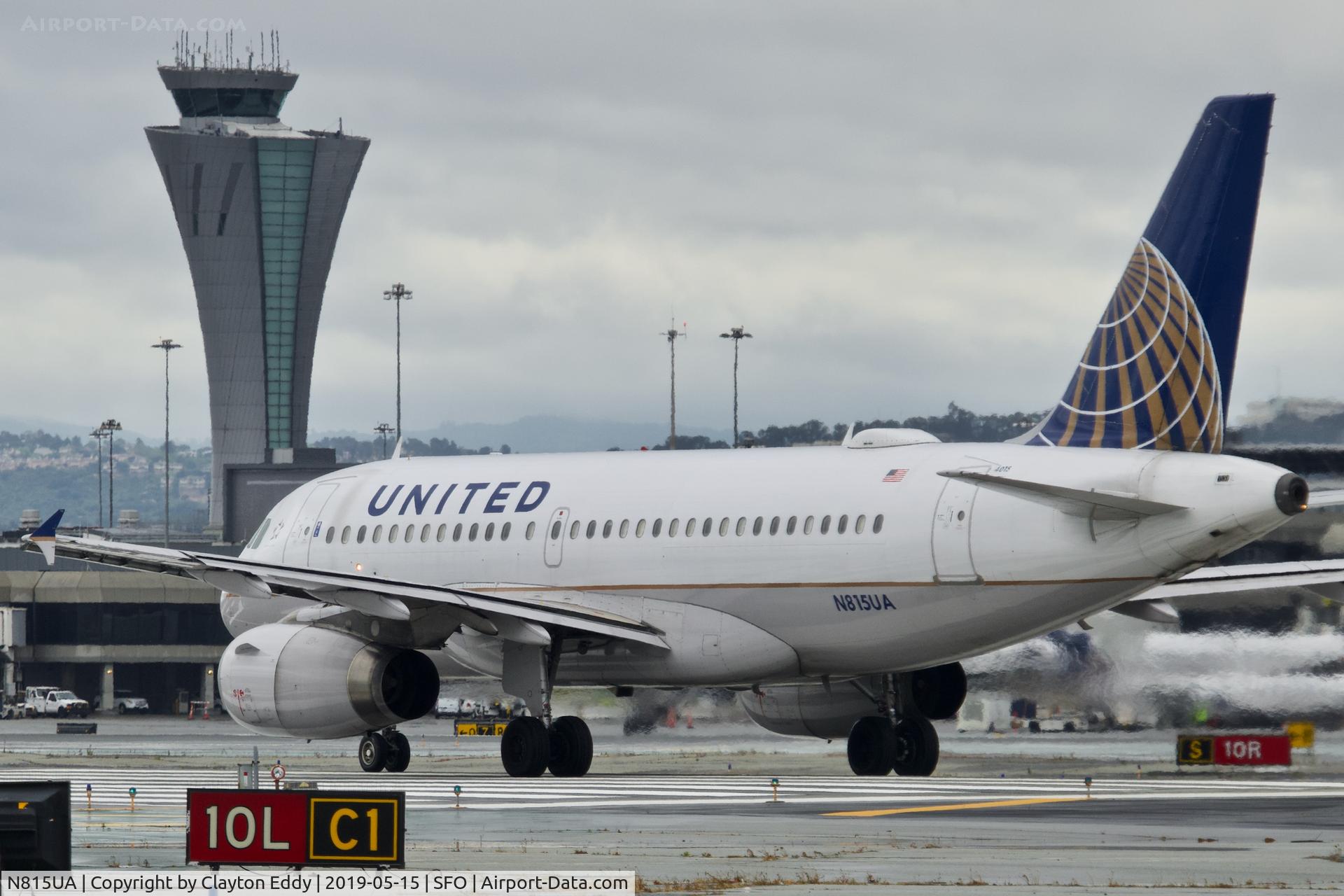 N815UA, 1998 Airbus A319-131 C/N 867, SFO 2019.
