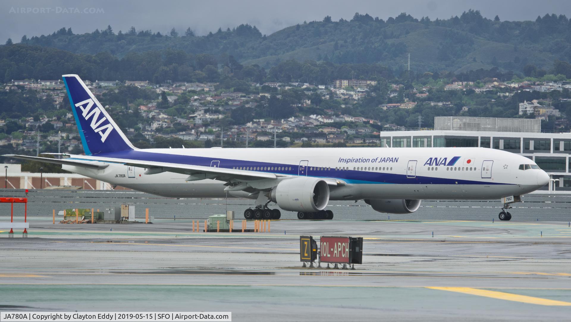 JA780A, 2007 Boeing 777-381/ER C/N 34895, SFO 2019.