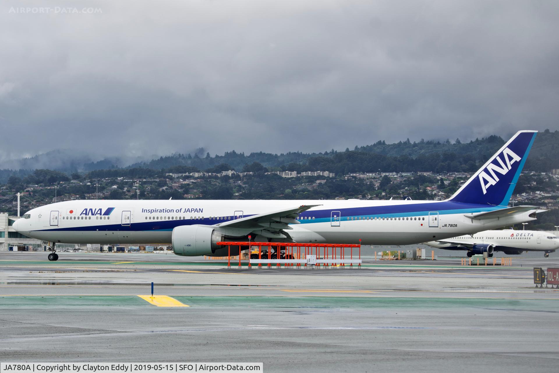 JA780A, 2007 Boeing 777-381/ER C/N 34895, SFO 2019.