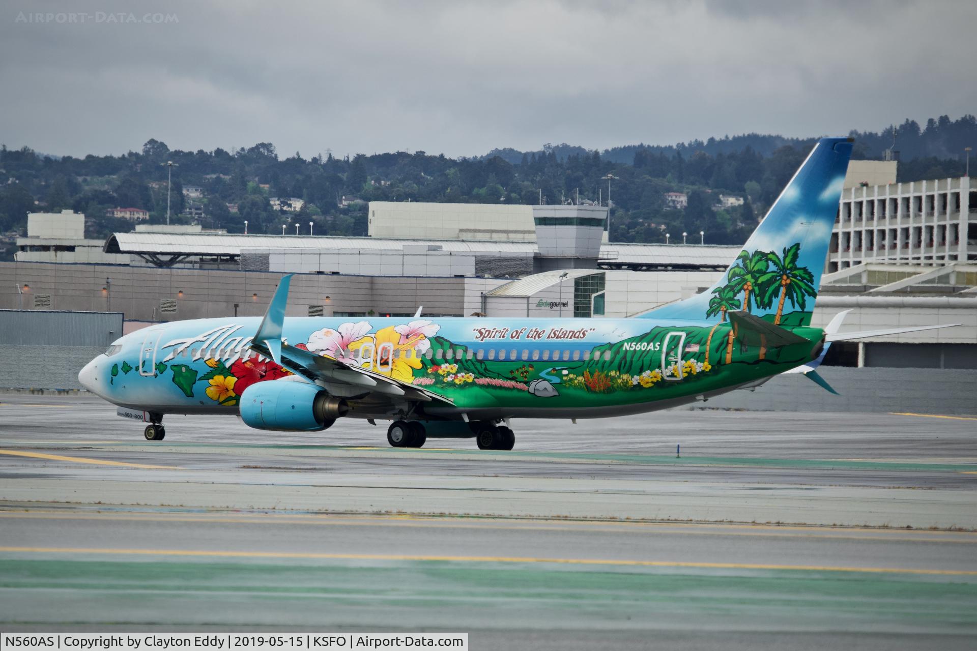 N560AS, 2006 Boeing 737-890 C/N 35179, SFO 2019.