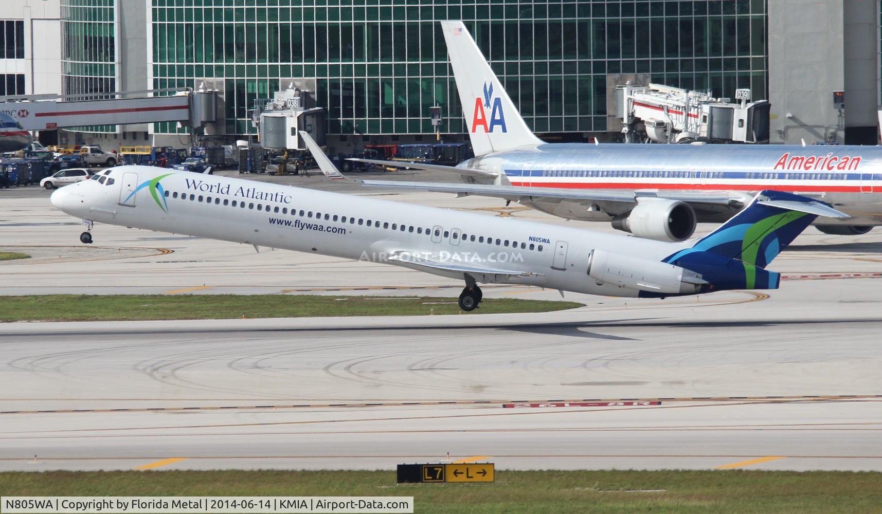 N805WA, 1996 McDonnell Douglas MD-83 (DC-9-83) C/N 53470, World Atlantic