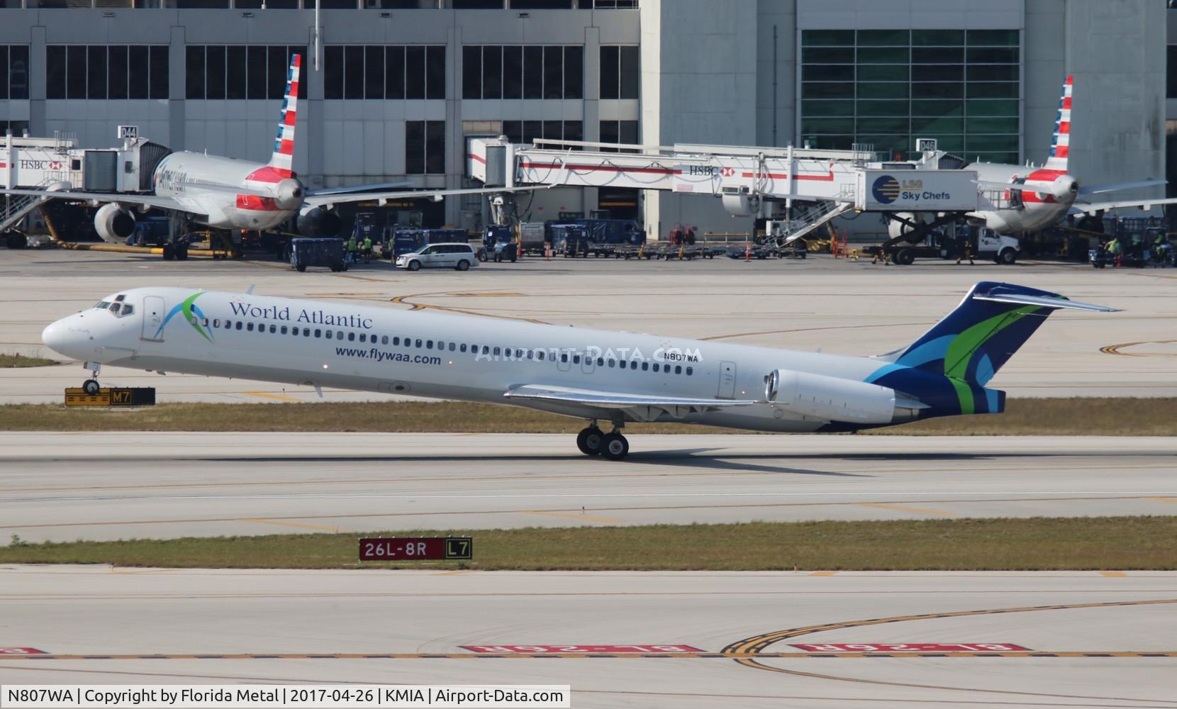 N807WA, 1993 McDonnell Douglas MD-83 (DC-9-83) C/N 53093, World Atlantic
