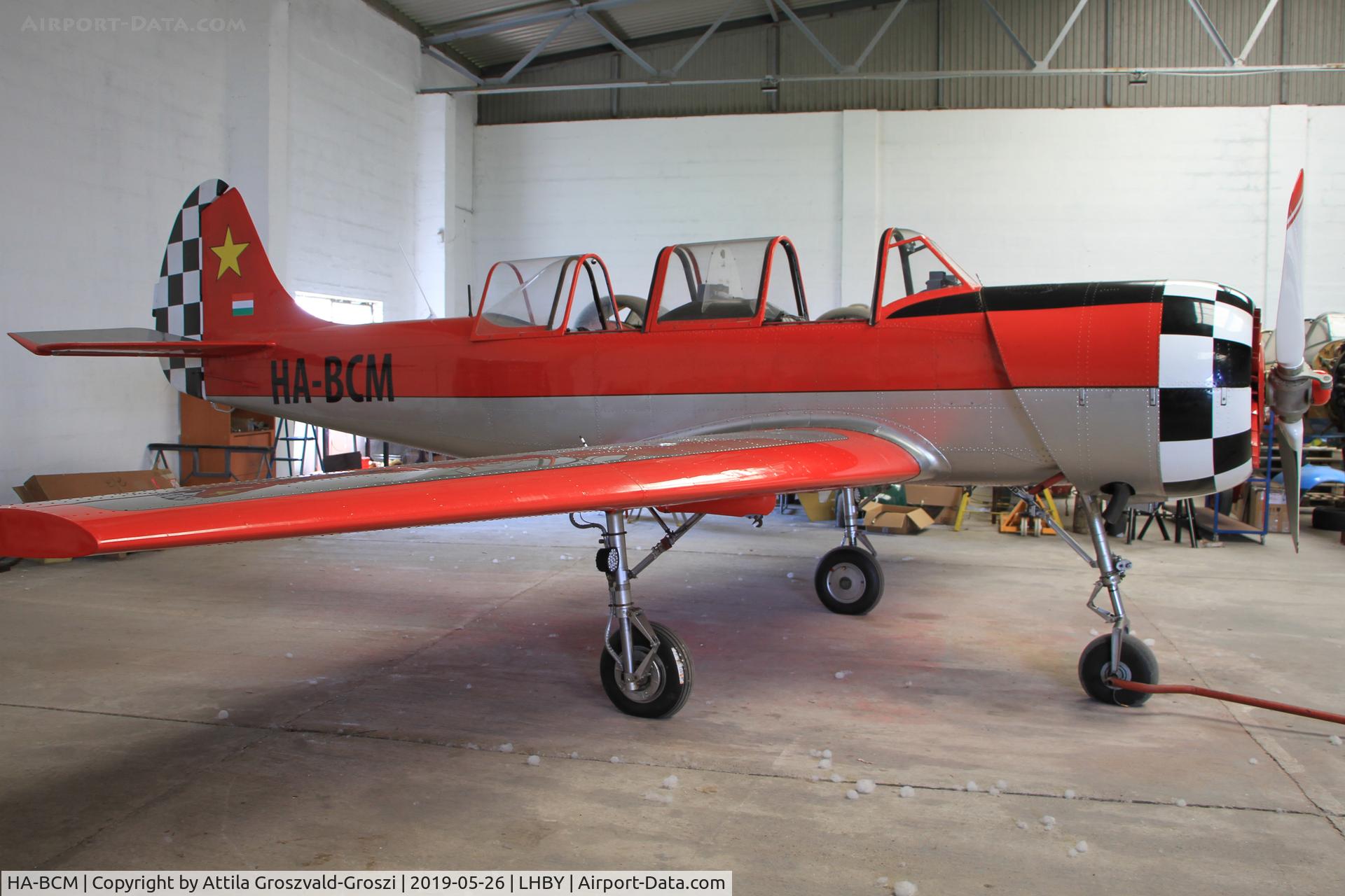 HA-BCM, 1982 Bacau Yak-52 C/N 822710, LHBY - Böny Airport, Hungary