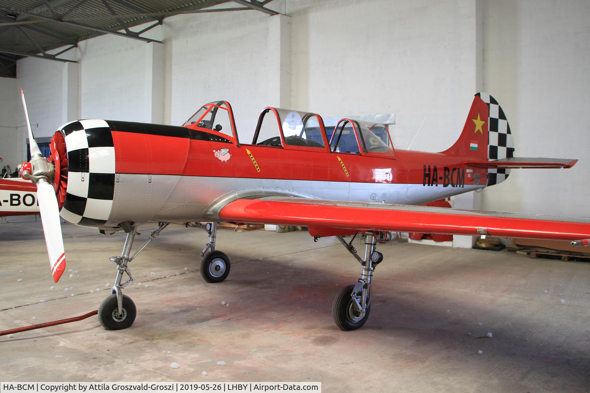 HA-BCM, 1982 Bacau Yak-52 C/N 822710, LHBY - Böny Airport, Hungary