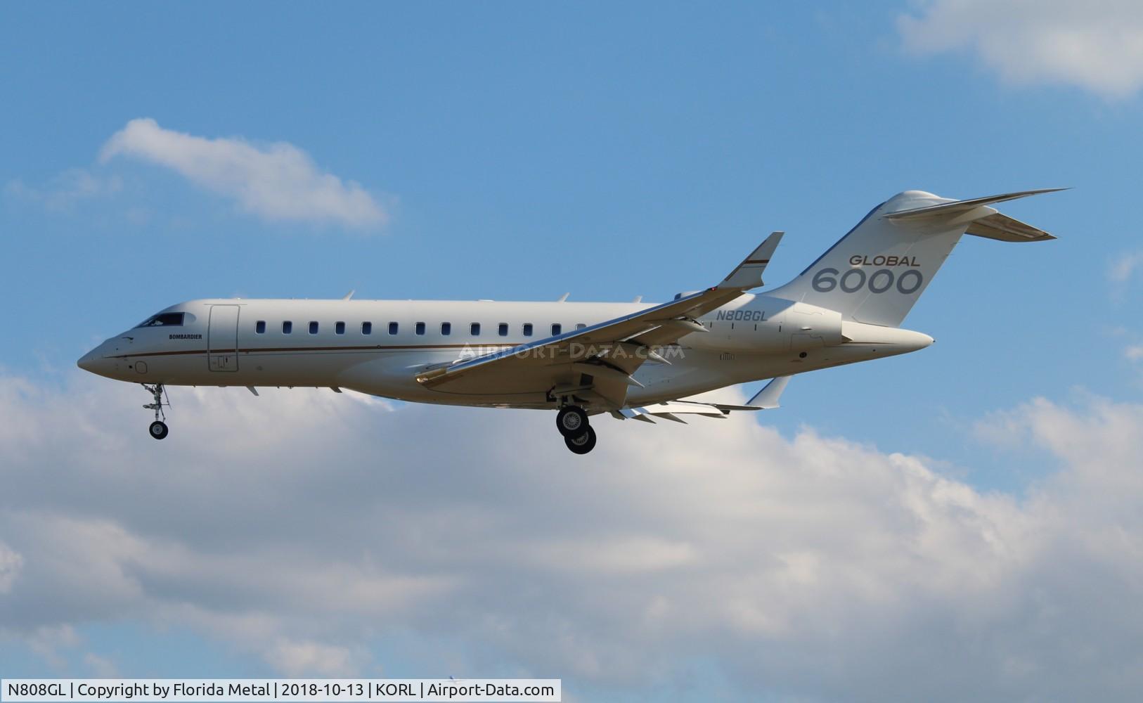 N808GL, 2017 Bombardier BD 700-1A10 Global 6000 C/N 9008, Global 6000