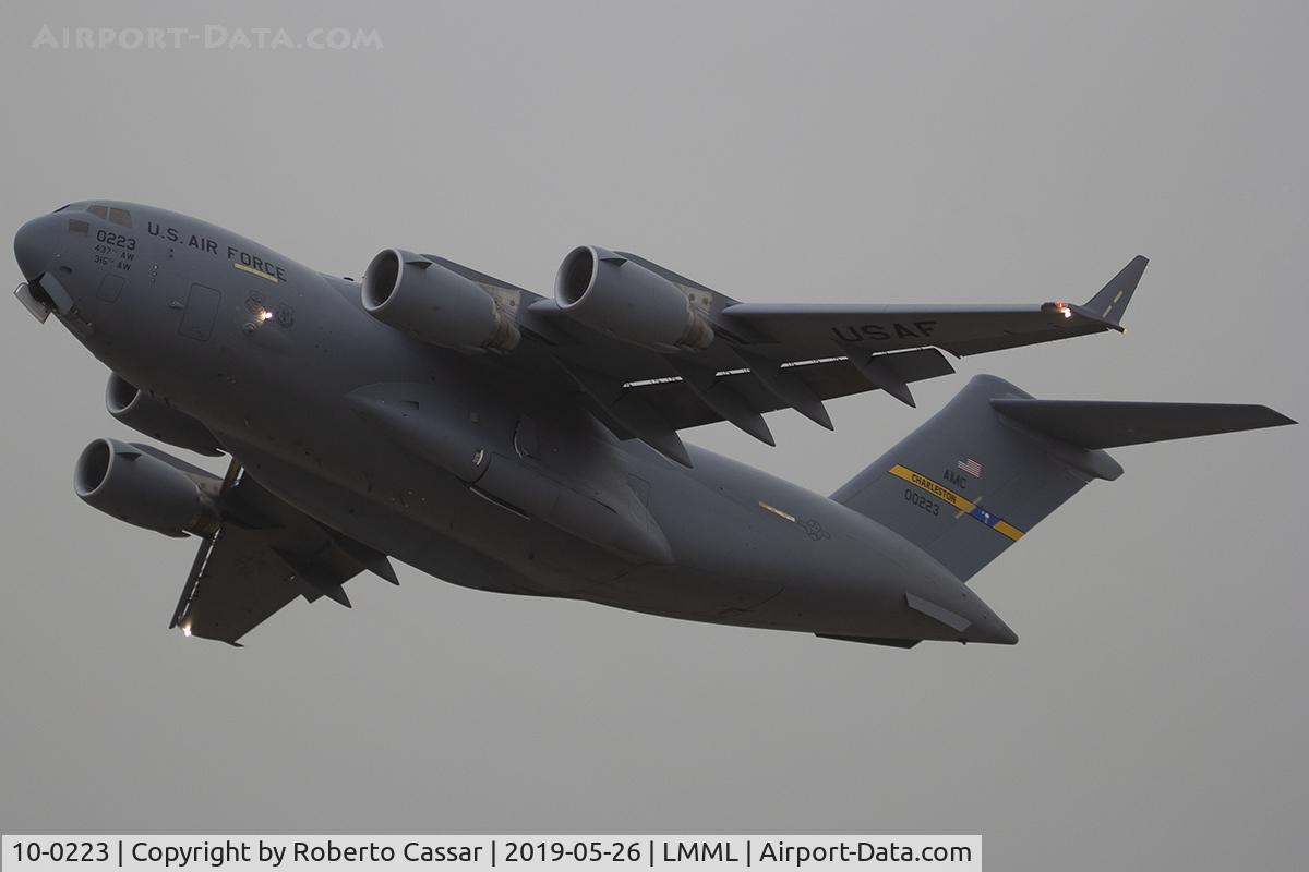 10-0223, 2013 Boeing C-17A Globemaster III C/N P-223/F260, Runway 13