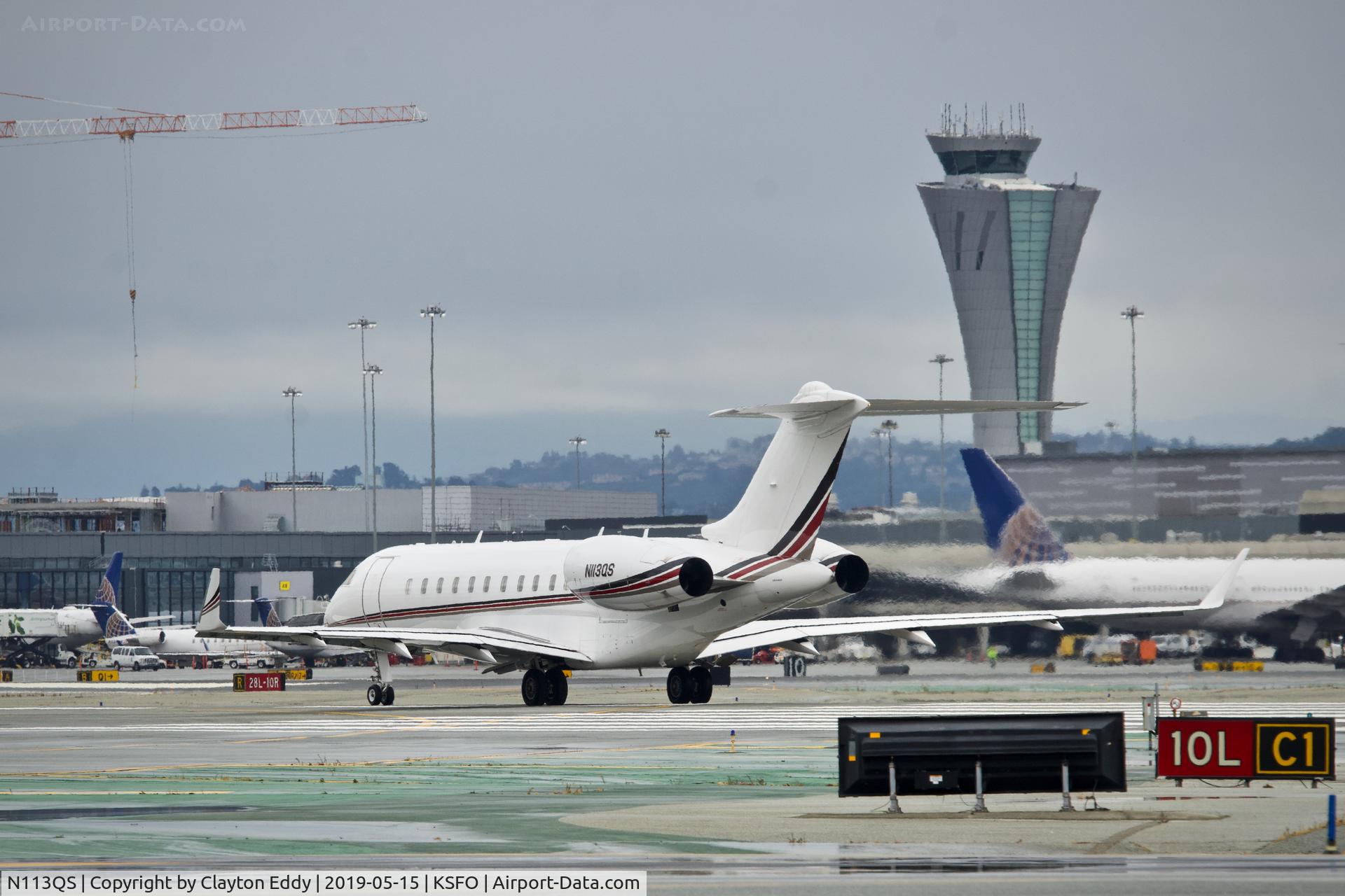 N113QS, 2016 Bombardier BD-700-1A11 Global 5000 C/N 9722, SFO 2019.
