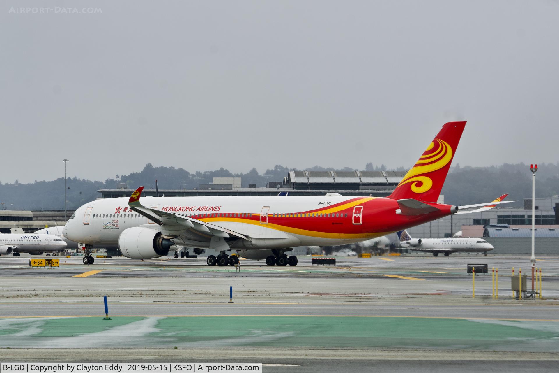 B-LGD, 2018 Airbus A350-941 C/N 187, SFO 2019.