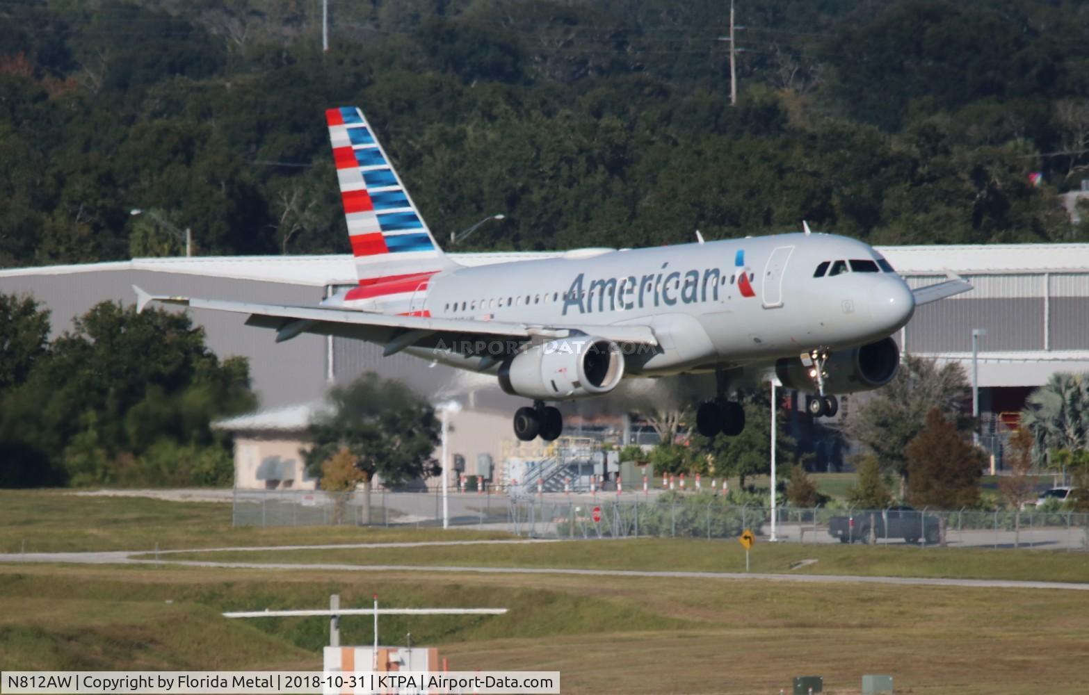 N812AW, 2000 Airbus A319-132 C/N 1178, American