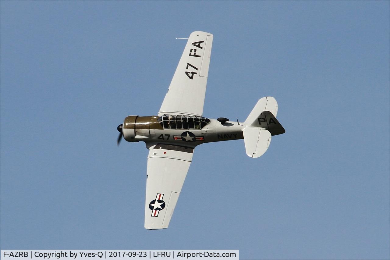 F-AZRB, North American SNJ-5 Texan Texan C/N 88-17955, North American SNJ-5 Texan, On display, Morlaix-Ploujean airport (LFRU-MXN) Air show 2017