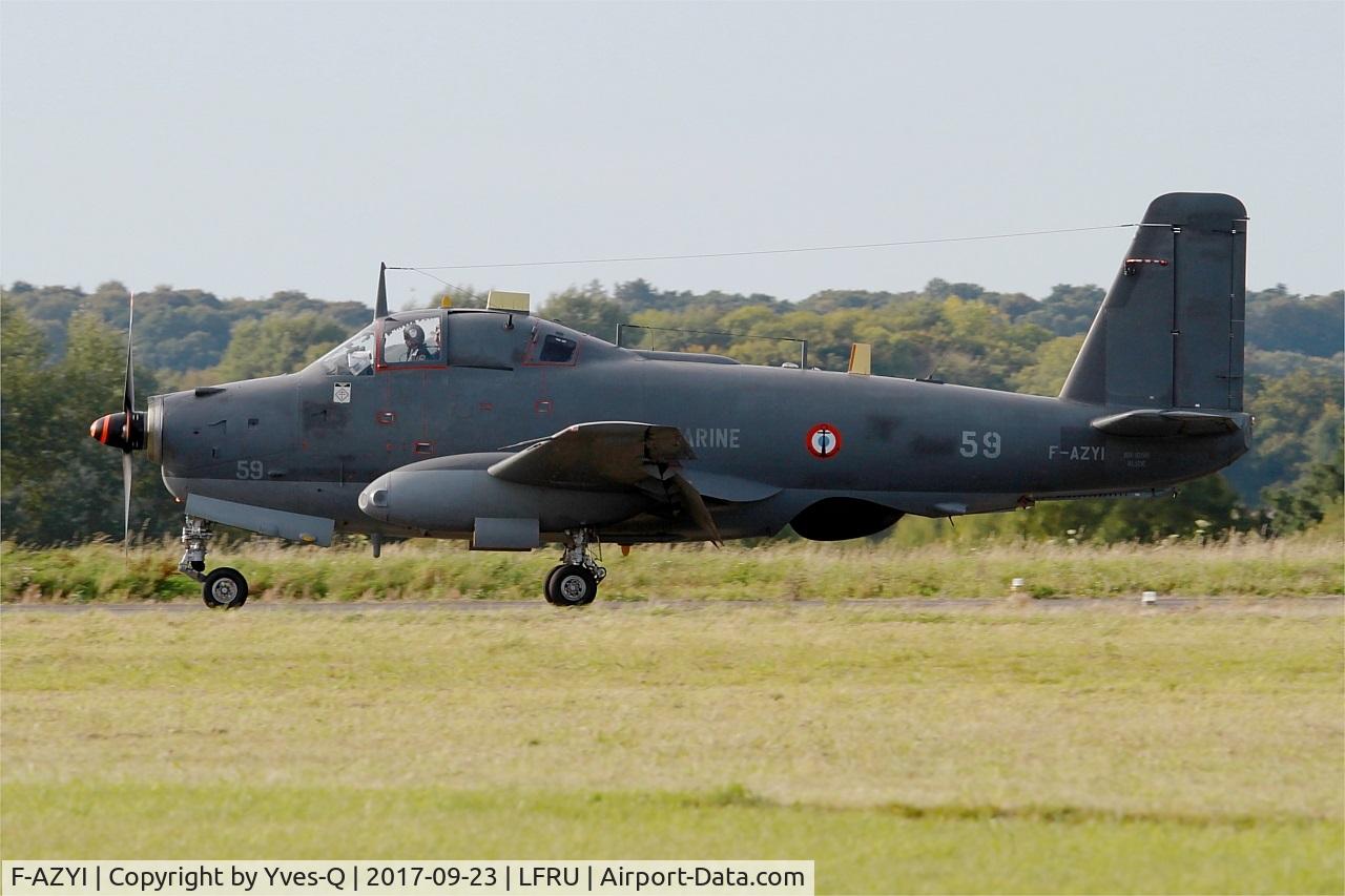 F-AZYI, 1959 Breguet Br.1050 Alize C/N 59, Breguet Br.1050 Alizé, Taxiing, Morlaix-Ploujean airport (LFRU-MXN) Air show 2017
