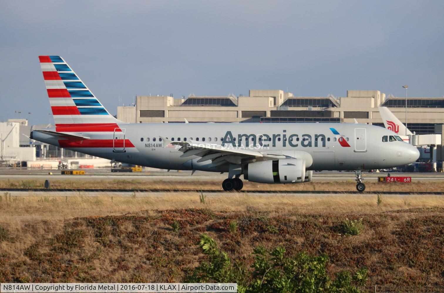 N814AW, 2000 Airbus A319-132 C/N 1281, American