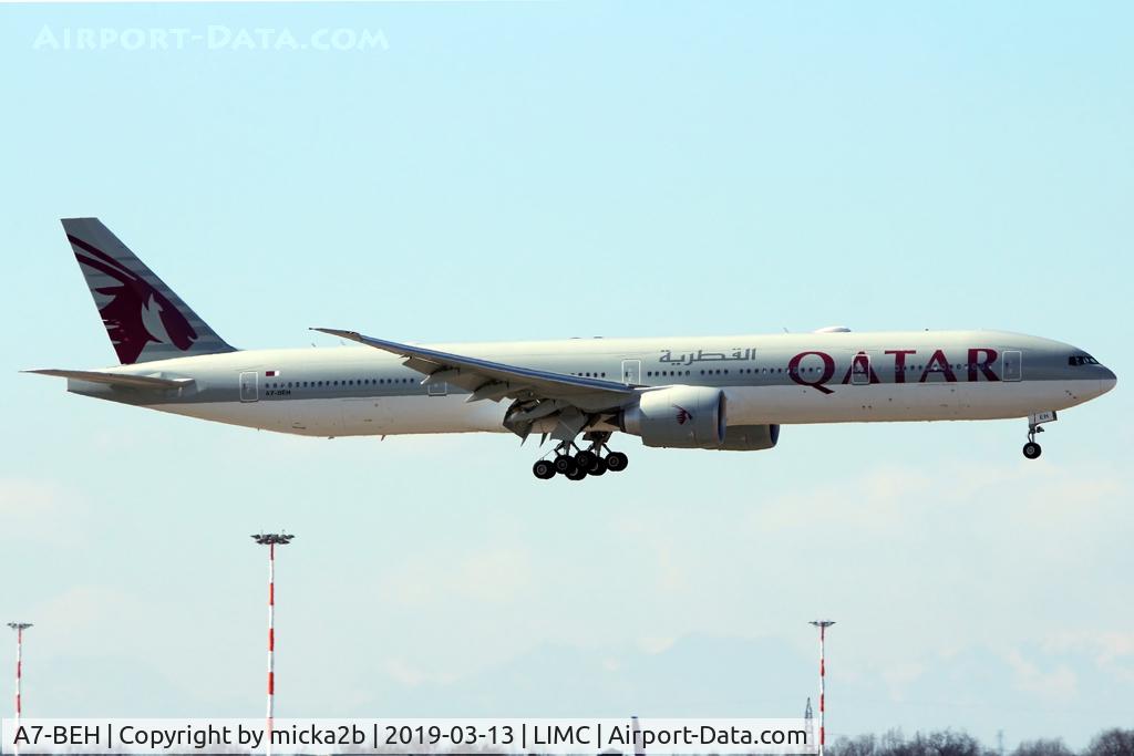 A7-BEH, 2015 Boeing 777-3DZ/ER C/N 60334, Landing