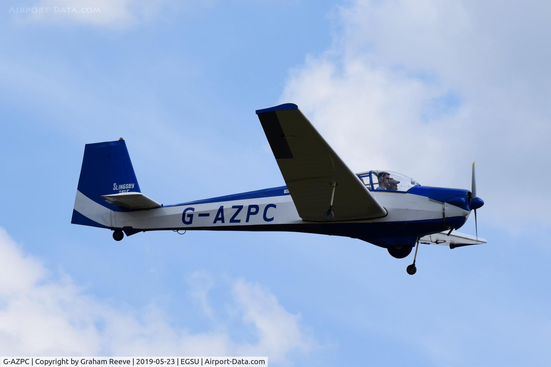 G-AZPC, 1972 Slingsby T-61C Falke C/N 1767, Landing at Duxford.