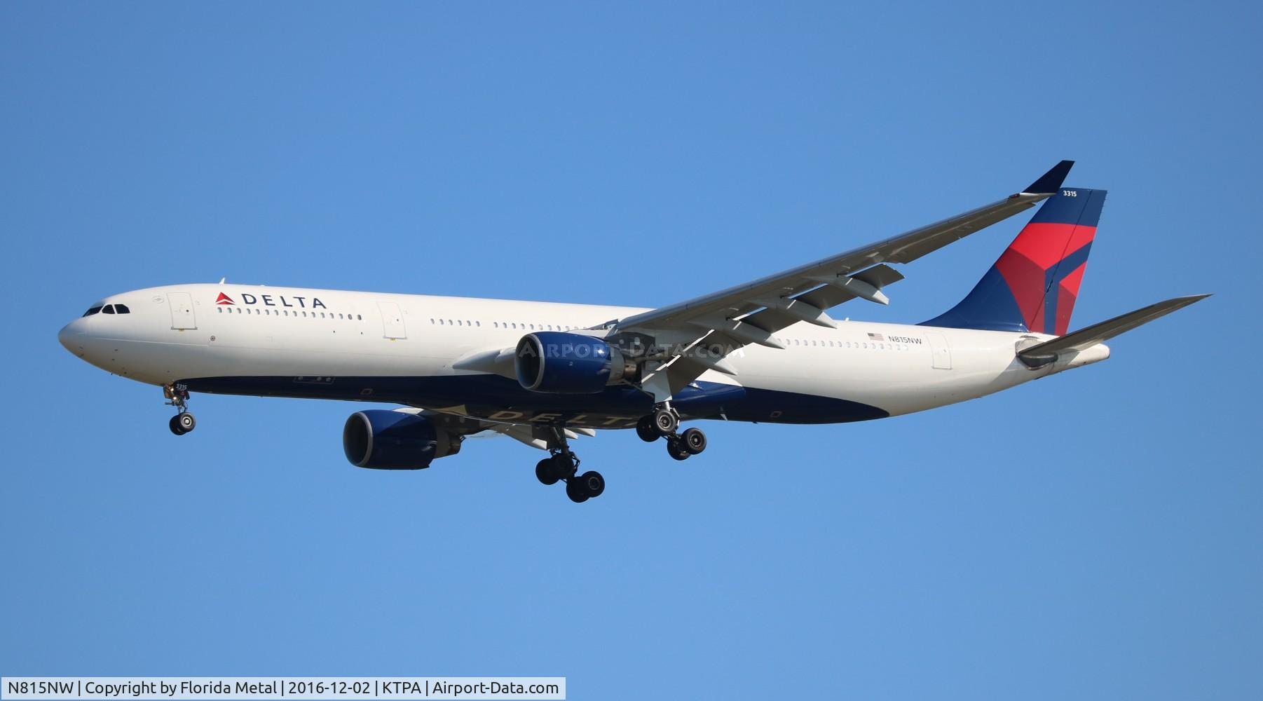 N815NW, 2007 Airbus A330-323X C/N 0817, Delta