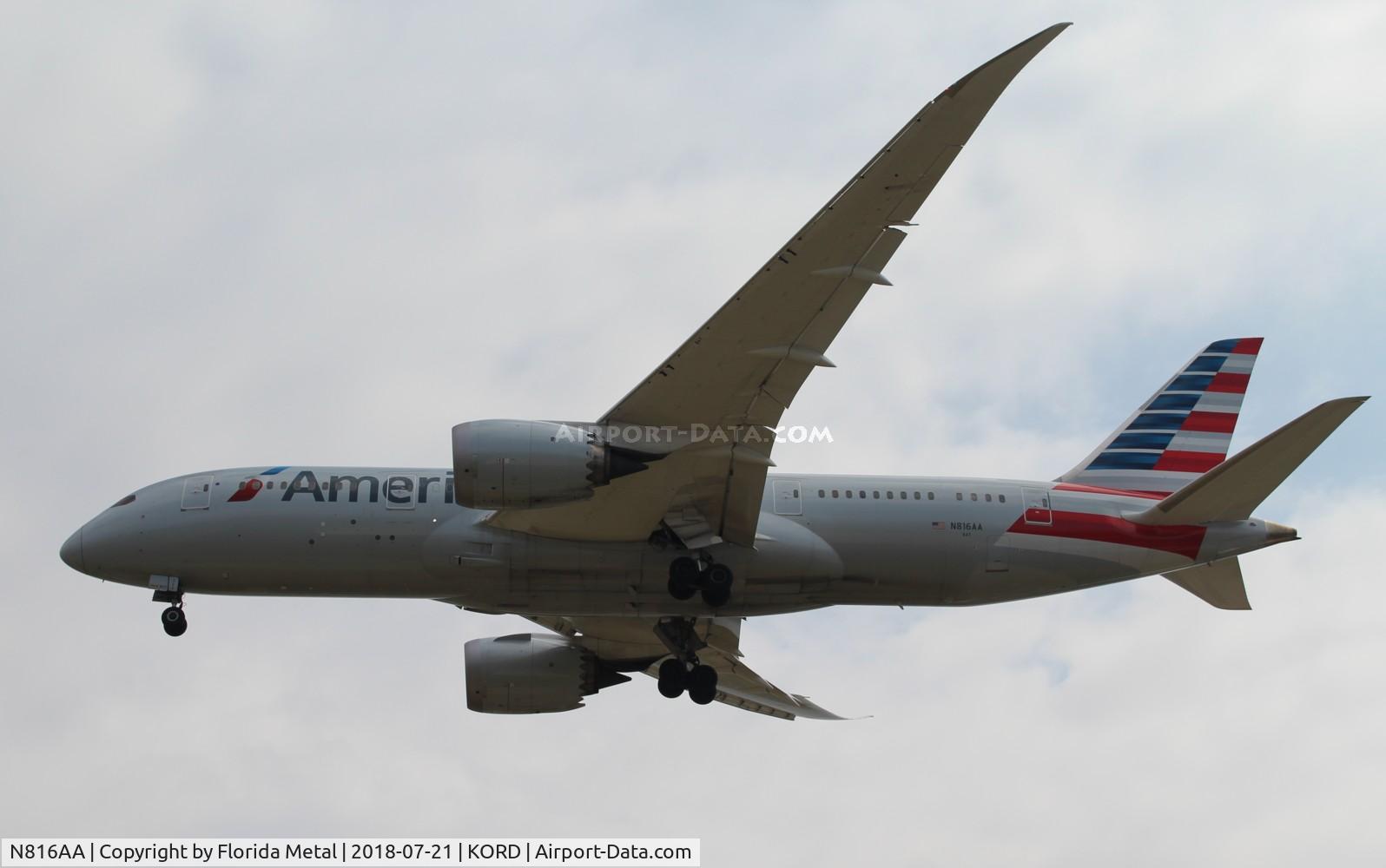 N816AA, 2016 Boeing 787-8 Dreamliner Dreamliner C/N 40634, American