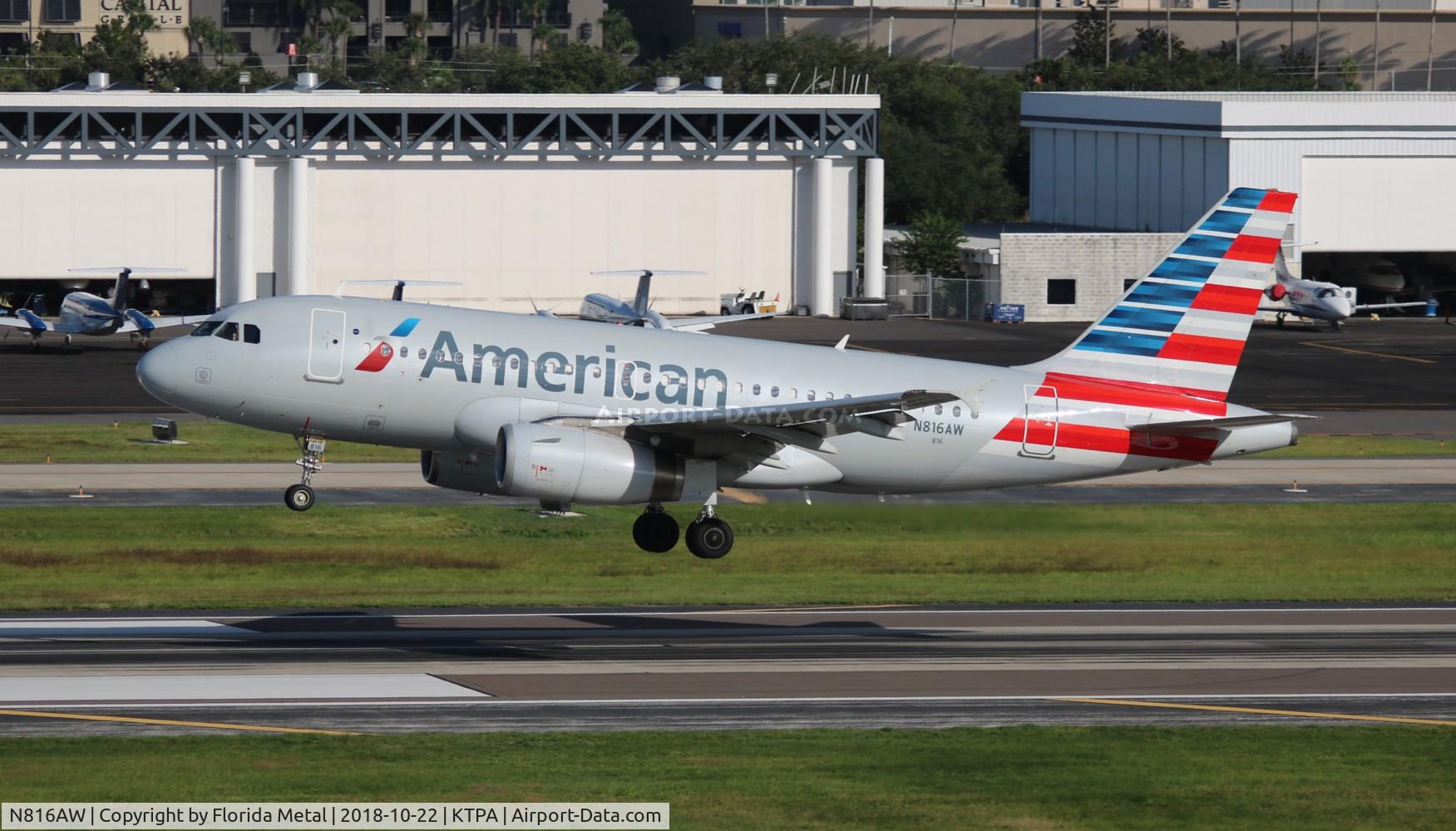 N816AW, 2000 Airbus A319-132 C/N 1350, American