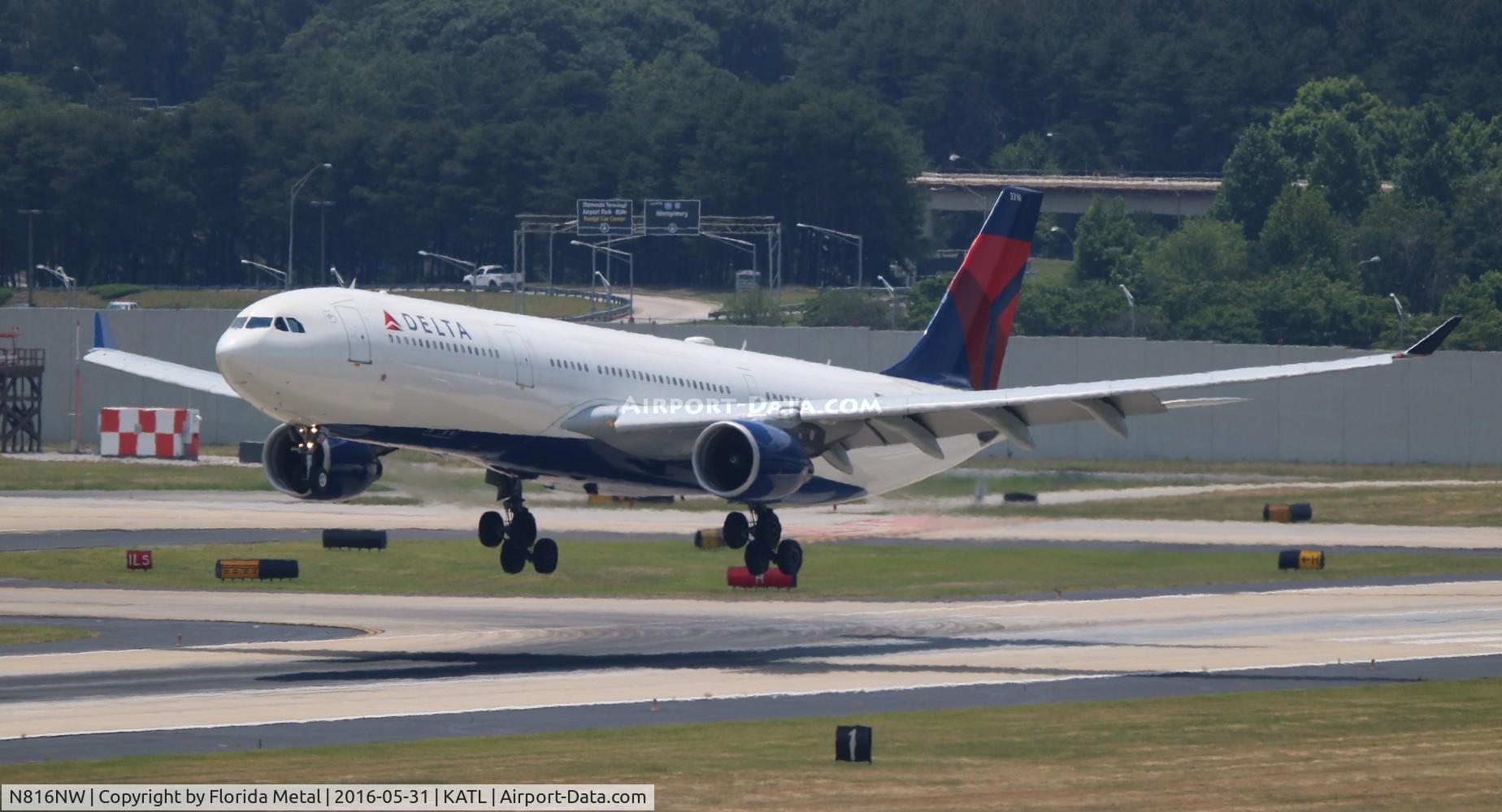 N816NW, 2007 Airbus A330-323X C/N 0827, Delta