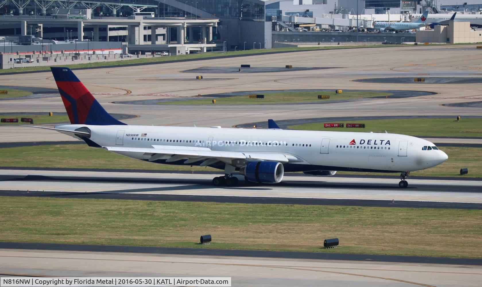 N816NW, 2007 Airbus A330-323X C/N 0827, Delta