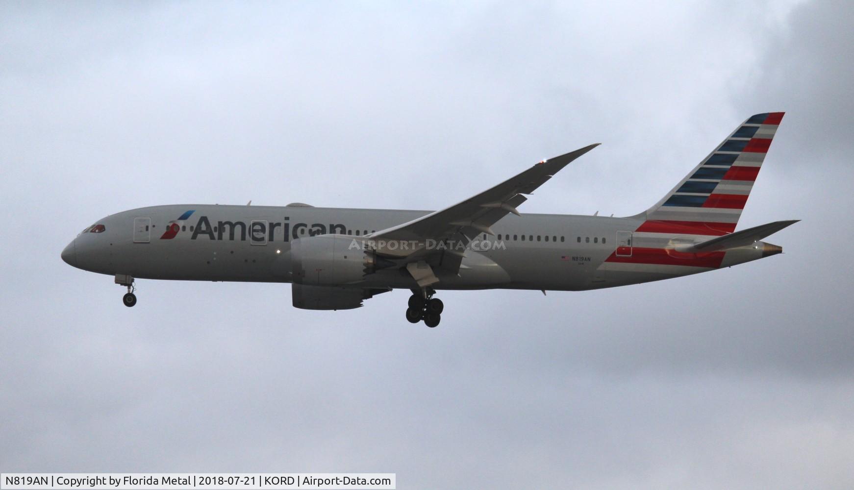 N819AN, 2017 Boeing 787-8 Dreamliner Dreamliner C/N 40637, American