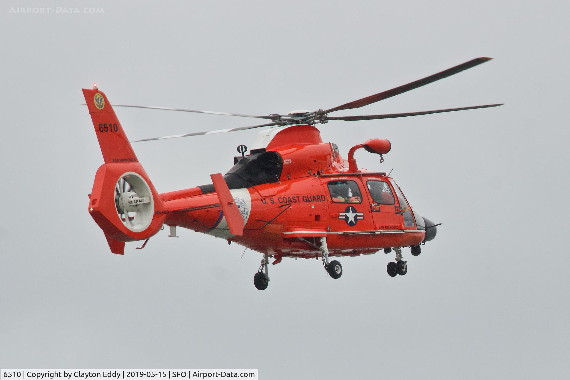 6510, Aerospatiale MH-65C Dolphin C/N 6105, SFO 2019.
