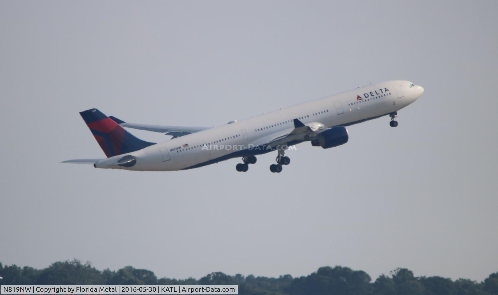 N819NW, 2007 Airbus A330-323 C/N 0858, Delta