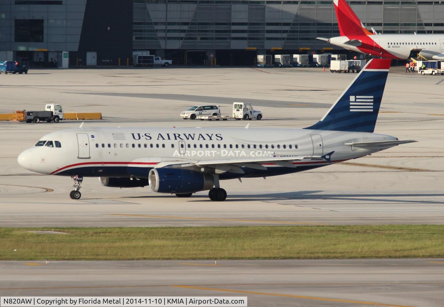 N820AW, 2000 Airbus A319-132 C/N 1397, US Airways