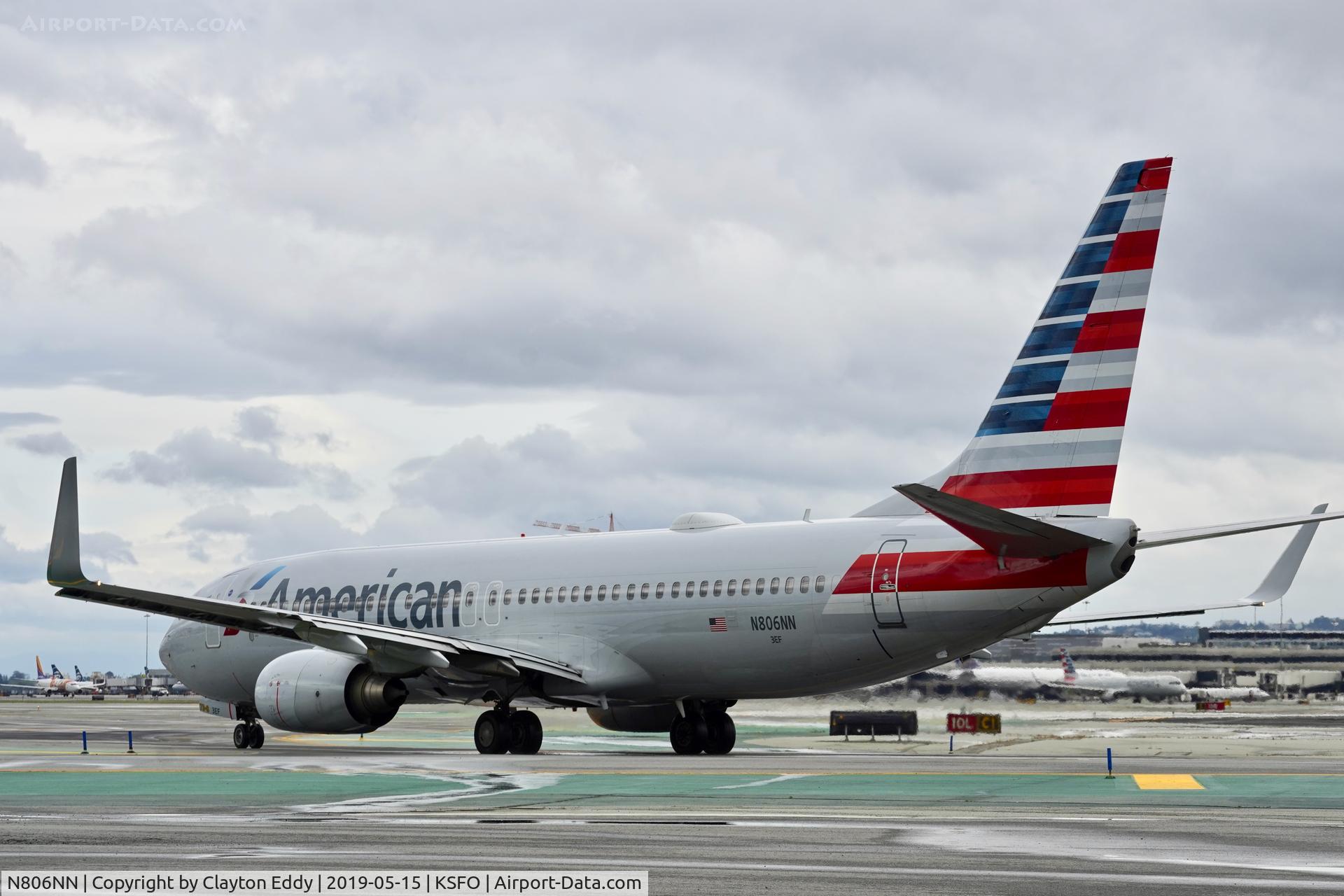 N806NN, 2009 Boeing 737-823 C/N 29561, SFO 2019.