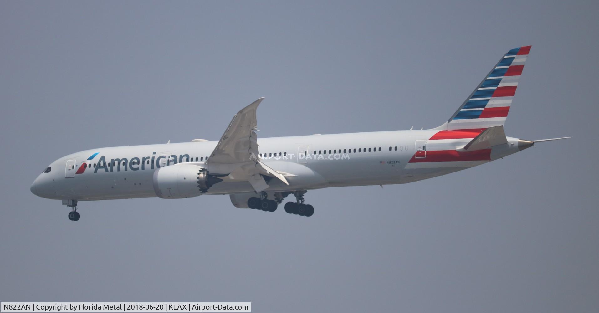 N822AN, 2016 Boeing 787-9 Dreamliner Dreamliner C/N 40642, American