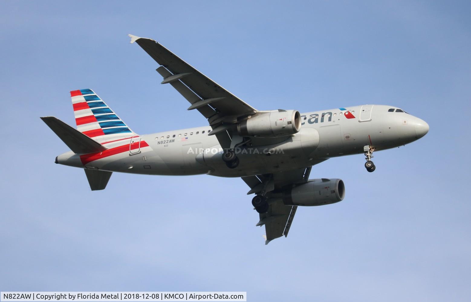 N822AW, 2000 Airbus A319-132 C/N 1410, American
