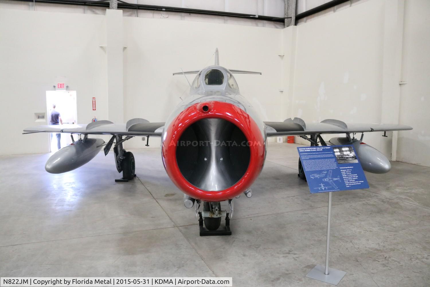 N822JM, Mikoyan-Gurevich MiG-15bis C/N 1B00822, Mig-15