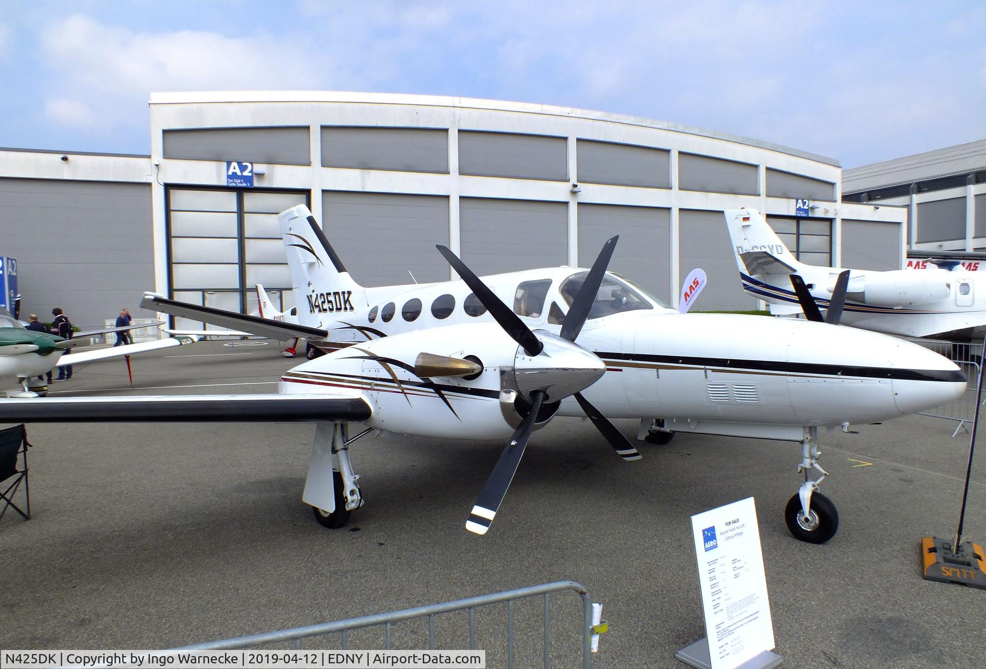 N425DK, 1981 Cessna 425 Conquest I C/N 425-0086, Cessna 425 Conquest I at the AERO 2019, Friedrichshafen