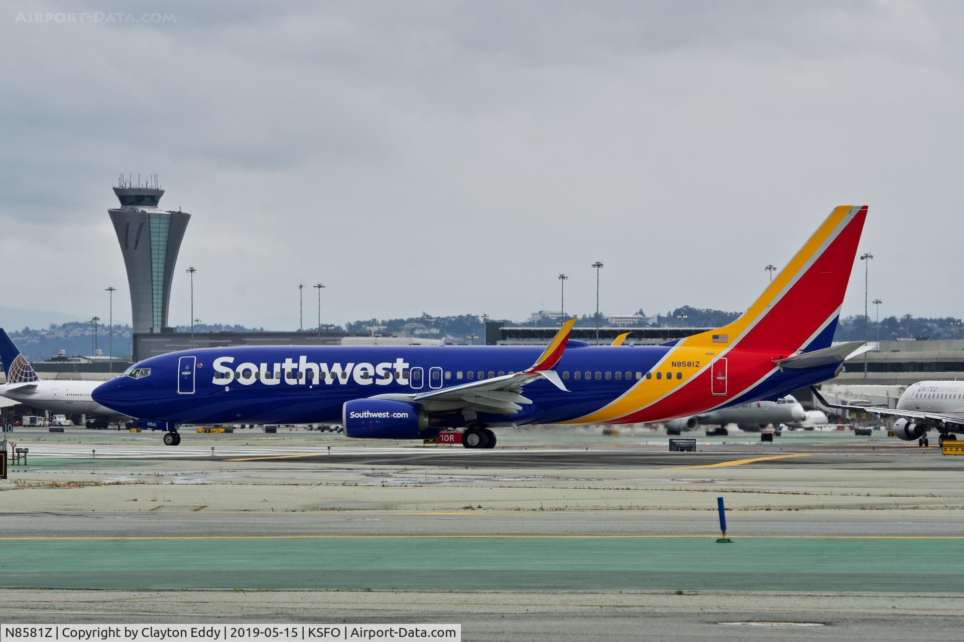 N8581Z, 2018 Boeing 737-8H4 C/N 64348, SFO 2019.